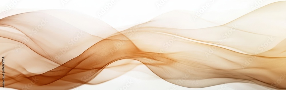 Leinwandbilder flowing lines create a tranquil atmosphere with warm earthy tones that evoke calmness and serenity