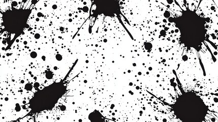 Elegant Splash Pattern with Monochrome Design Elements