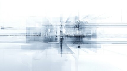 Fototapeta premium Unique interplay of light and space in an abstract geometric design.