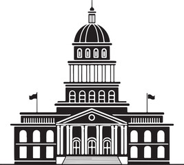 Isolated black main building icon Vector, black main building Silhouette,black main building icon set, black main building for logo,color black main building Vector illustration, Vector Graphic, EPS