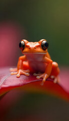 tree frog on a leaf
