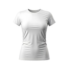 White mocop tshirt for girl image on white background