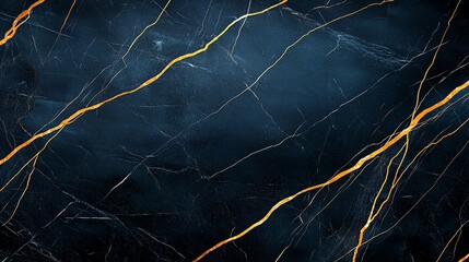 Elegant dark marble background featuring striking golden veins. Perfect for luxury designs, wallpapers, and digital art. Offers a sophisticated touch to any creative project.
