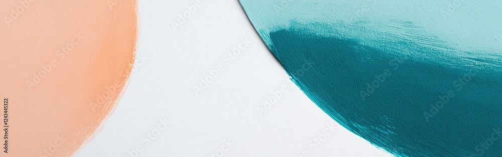 Poster oval shapes created with bold pencil strokes on a white canvas showcasing simplicity in contemporary
