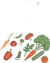 vegetable set vector art illustration 