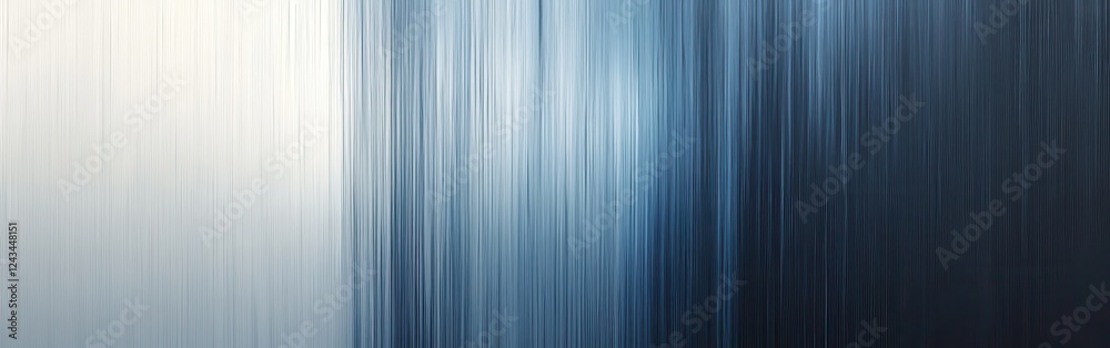Poster minimalist pencil strokes create a smooth gradient in muted tones of blue and gray with a soft, soot