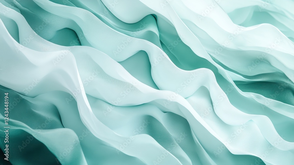 Poster soft gradient of minimalist pencil strokes creates a serene ambiance with gentle hues and flowing li