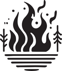 Isolated black fire icon Vector, black fire Silhouette,black fire icon set, black fire for logo,color black fire Vector illustration, Vector Graphic, EPS 10 , clip art work
