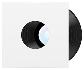 Obraz premium Vinyl LP in sleeve. Vector illustration.