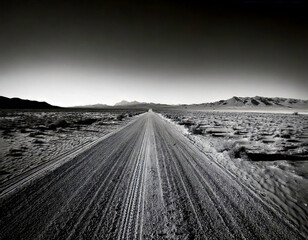 Timeless Black White Desert
