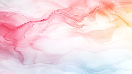 Obraz premium A beautiful abstract background featuring soft, flowing colors of pink, orange, and blue