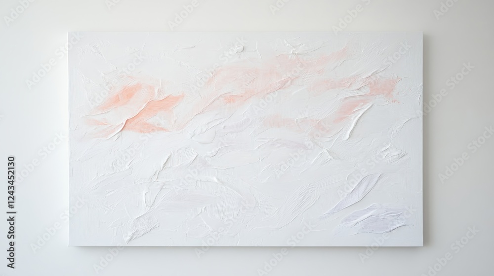 Aufkleber subtle interplay of textures and tones on a white canvas showcases artistic simplicity in contempora