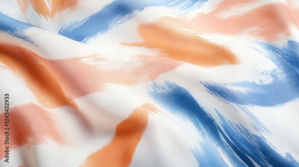 Poster abstract design featuring pastel pencil strokes with flowing patterns in soft colors and textures