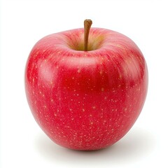Fresh and vibrant red apple fruit.