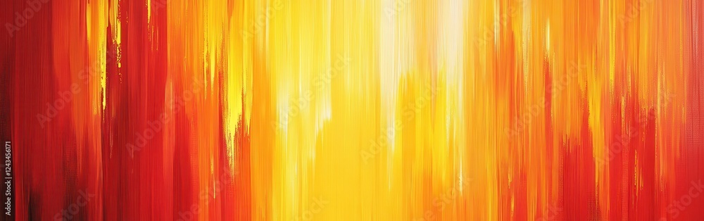 Leinwandbilder Vibrant abstract gradient featuring fiery red and golden hues creating a dynamic visual experience of warmth and energy