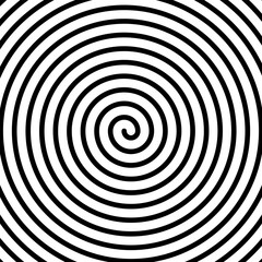 Naklejka premium Spiral black and white background. Vector illustration.