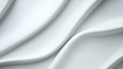 A close-up view of smooth, white waves. The texture is subtle and elegant, making it perfect for backgrounds in various designs. Ideal for minimalistic and contemporary themes.