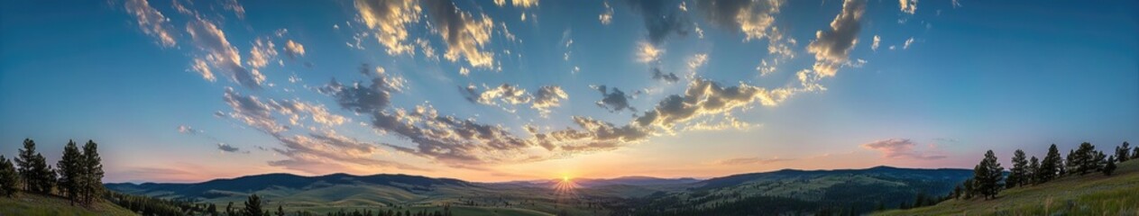 Dreamy pastel clouds in a cosmic sky
