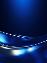 Obraz premium Abstract Blue Swirling Metallic Design Background