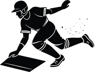 Obraz premium vector illustration of a silhouette of a man