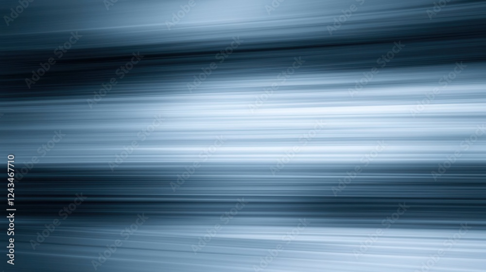 Poster Soft pencil strokes create a calming abstract background with gentle lines in shades of blue and gray