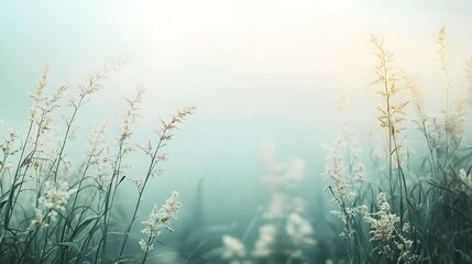 Dreamy minimalist plain backdrop with soft gradients airy and calm tones and a tranquil natural aesthetic  This digital artwork features a serene contemporary design with a simple