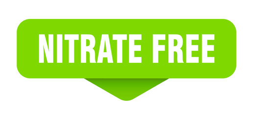 nitrate free sticker. nitrate free sign on transparent background