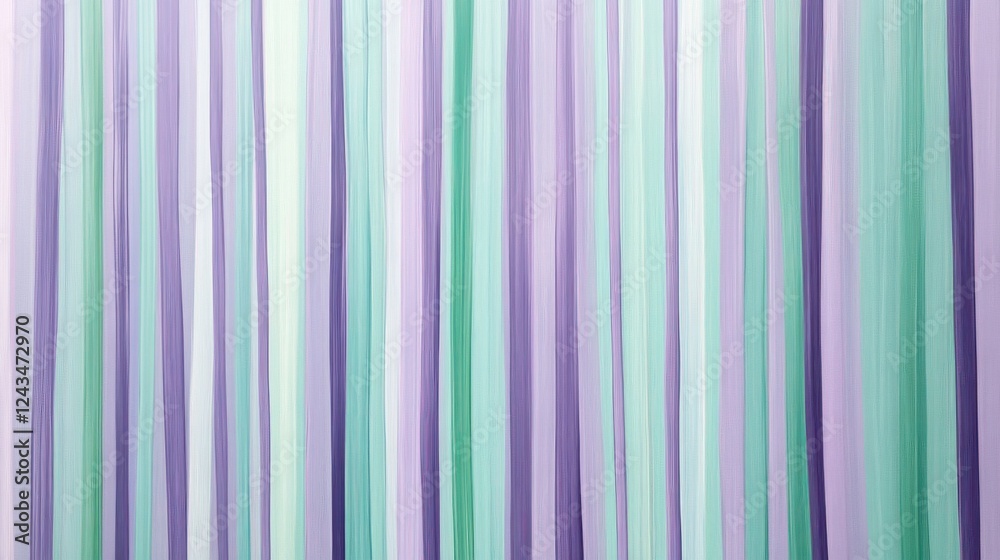 Aufkleber elegant lavender and mint lines create a calming atmosphere in a contemporary setting