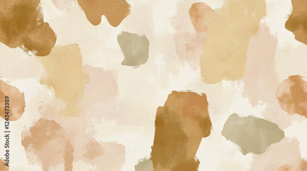 Aufkleber Abstract pencil strokes create a soft, textured background in warm earth tones suitable for various creative projects