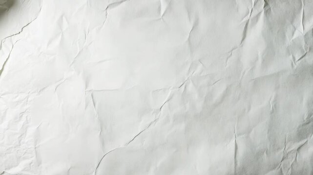Crumpled paper texture transition: smooth surface to full texture transformation