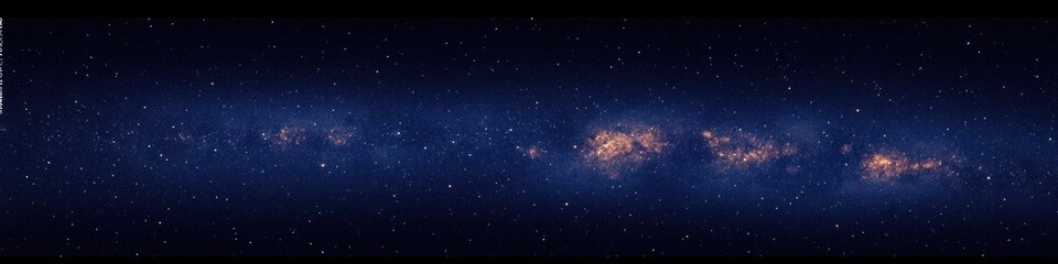 Obraz premium Milky Way Starry Night Sky Surreal Space Background Wide Angle