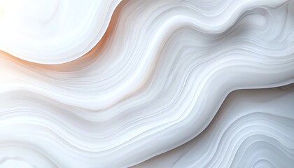 Obraz premium An abstract close-up of smooth, flowing lines in soft white and subtle hues, ideal for backgrounds, textures, and modern design projects. Perfect for artistic and creative uses.