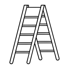 ladder isolated on white background