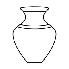 vector illustration of a vase