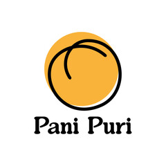 Pani puri logo vector design © Selomitada