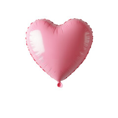 A shiny, heart-shaped pink balloon gently floats in the air, bringing warmth and happiness to special occasions
