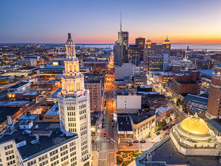 Buffalo, New York, USA Downtown Skyline
