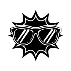 stylish modern, round sunglasses silhouette design