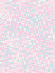 Pink blue white doodle abstract background. Illustration for banner, poster, card