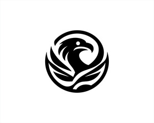 Eagle logo design icon symbol vector illustration.