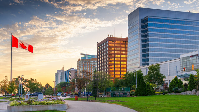 Windsor, Ontario, Canada at Dawn