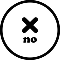 Sharp red checkmark icon on isolated transparent background black vector symbol for wrong choices. Modern flat and line design symbol cross sign. No letter negative mark, bad icon web app.