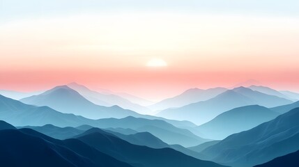 Obraz premium Serene and tranquil sky backdrop with a soft gradient subtle airy transitions and a dreamy calming aesthetic Perfect for use as a digital background wallpaper or design element