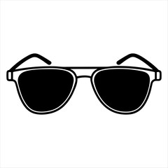 stylish modern, round sunglasses silhouette design