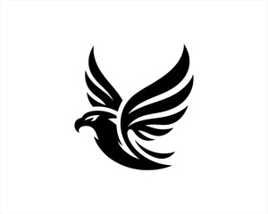 Eagle logo design icon symbol vector illustration.