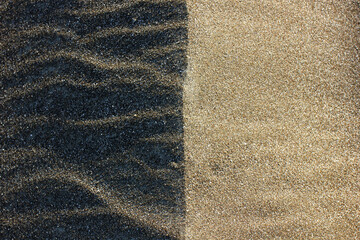 black-and-white transitions on a sand dune