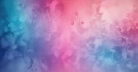 Obraz premium Watercolor abstract halftone gradient background with warm pink and cool blue tones, watercolor, color gradation, abstract