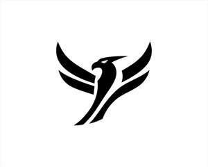 Eagle logo design icon symbol vector illustration.