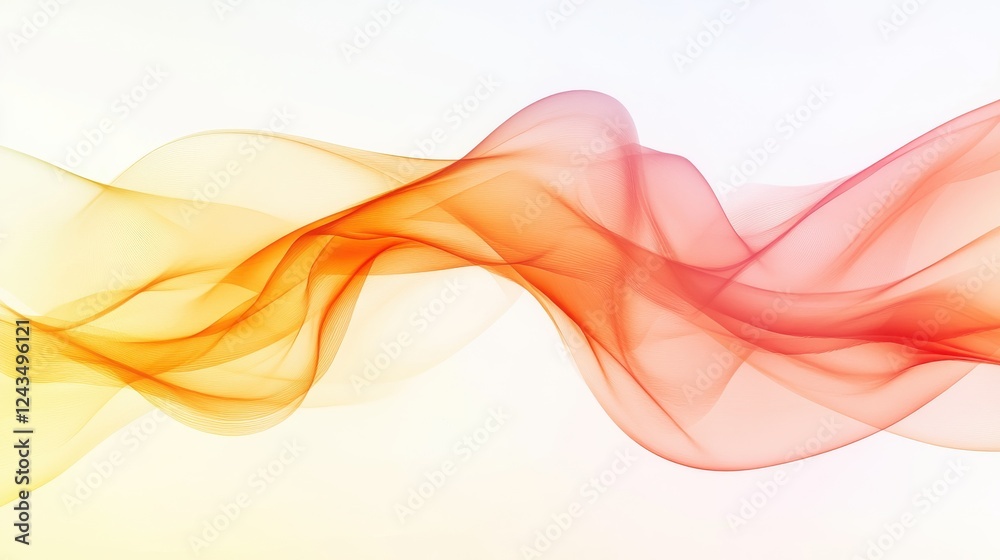 Leinwandbilder dynamic gradient of abstract pencil strokes in warm tones with subtle light effects