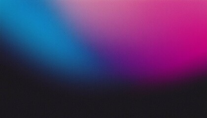 Fototapeta premium dark gradient background blue magenta pink purple black colors grainy texture effect banner poster cover abstract design